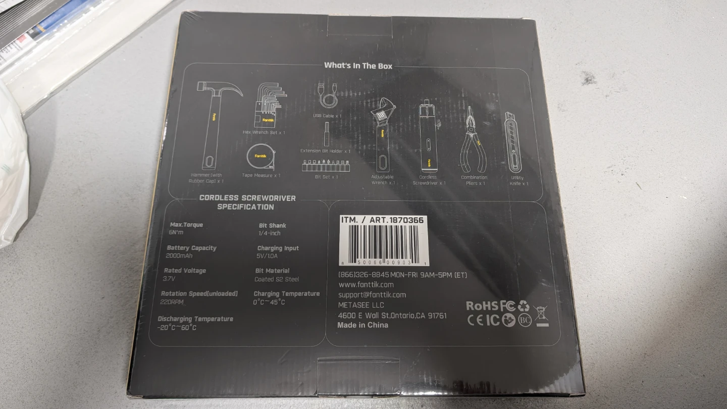 Fanttik Cordless Screwdriver & Tool Set - photo 3