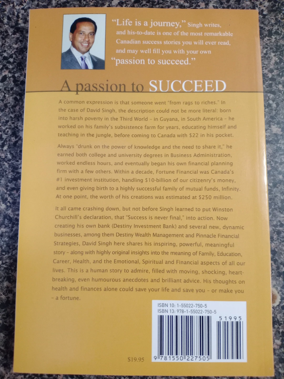 A Passion to Succeed by David Singh Book - photo 2