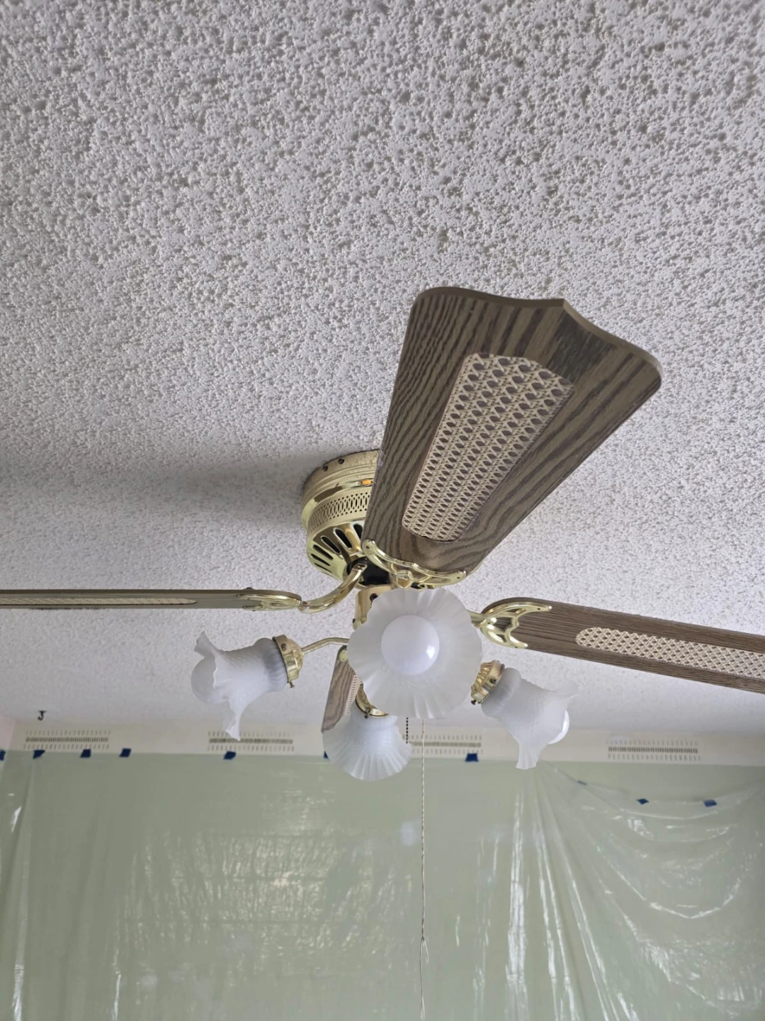 Gold Ceiling Fan with 4 Lights - photo 2