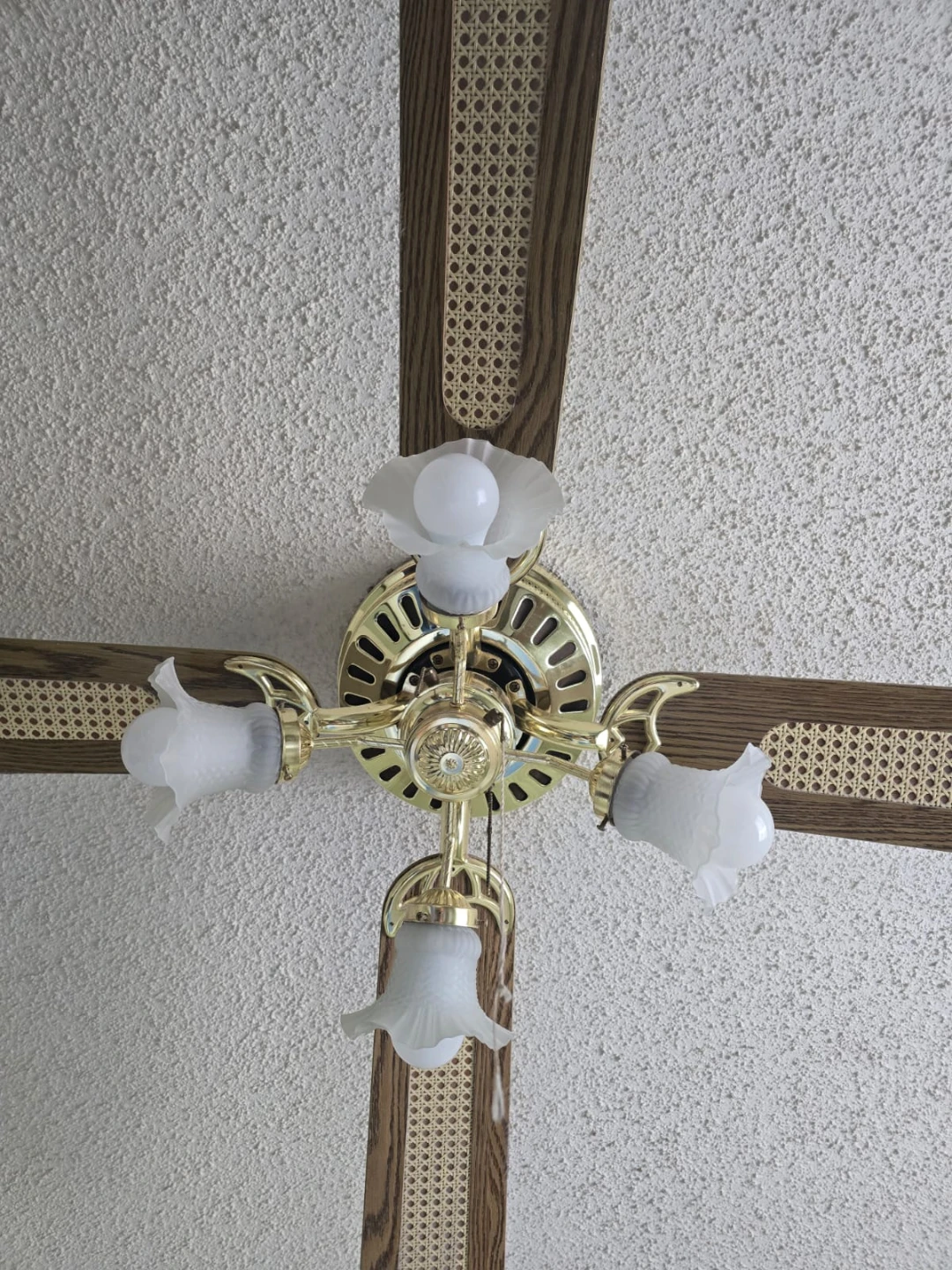 Gold Ceiling Fan with 4 Lights - photo 4