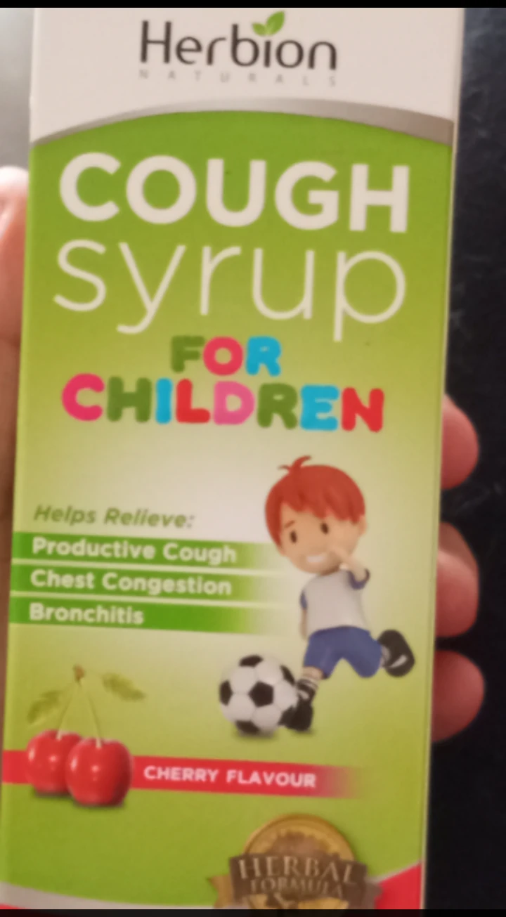 Herbion Naturals Cough Syrup for Children - Cherry Flavour