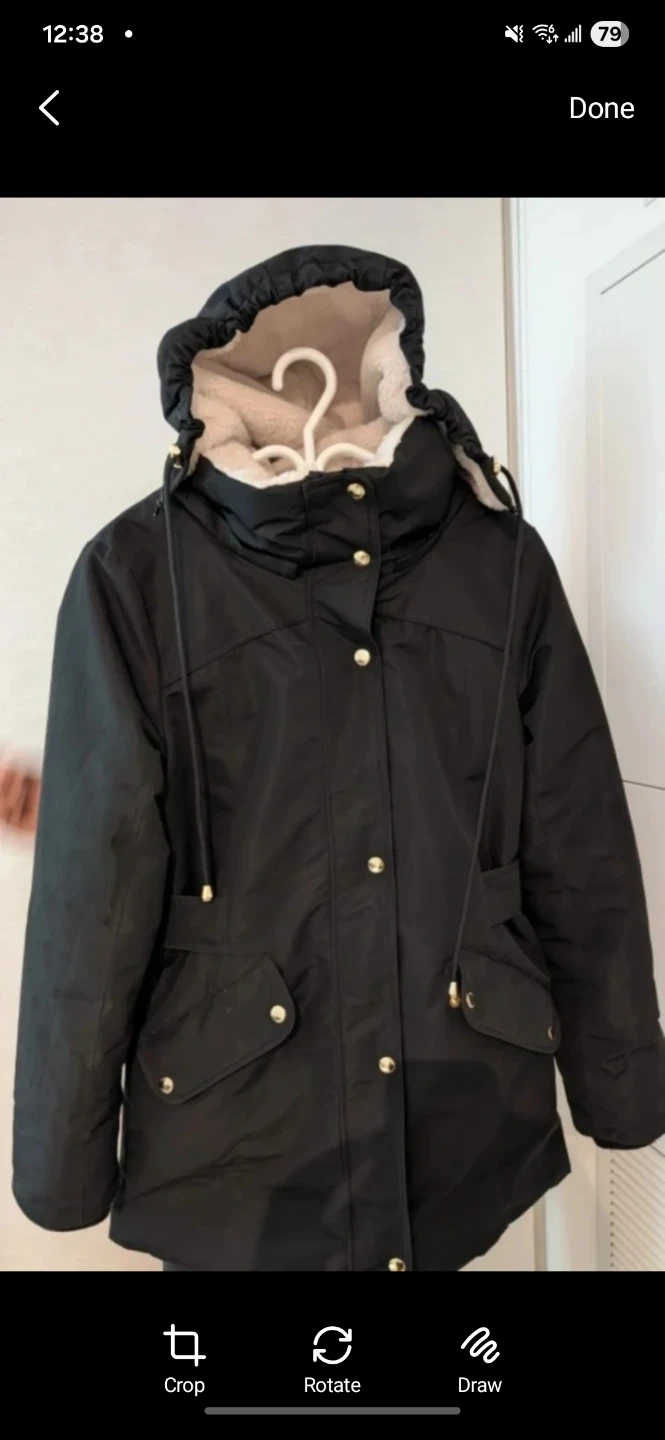 Mountain Storm Black Hooded Winter Parka Jacket