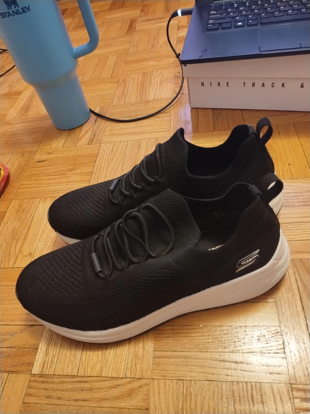Skechers Women's Black Slip-on Sneakers
