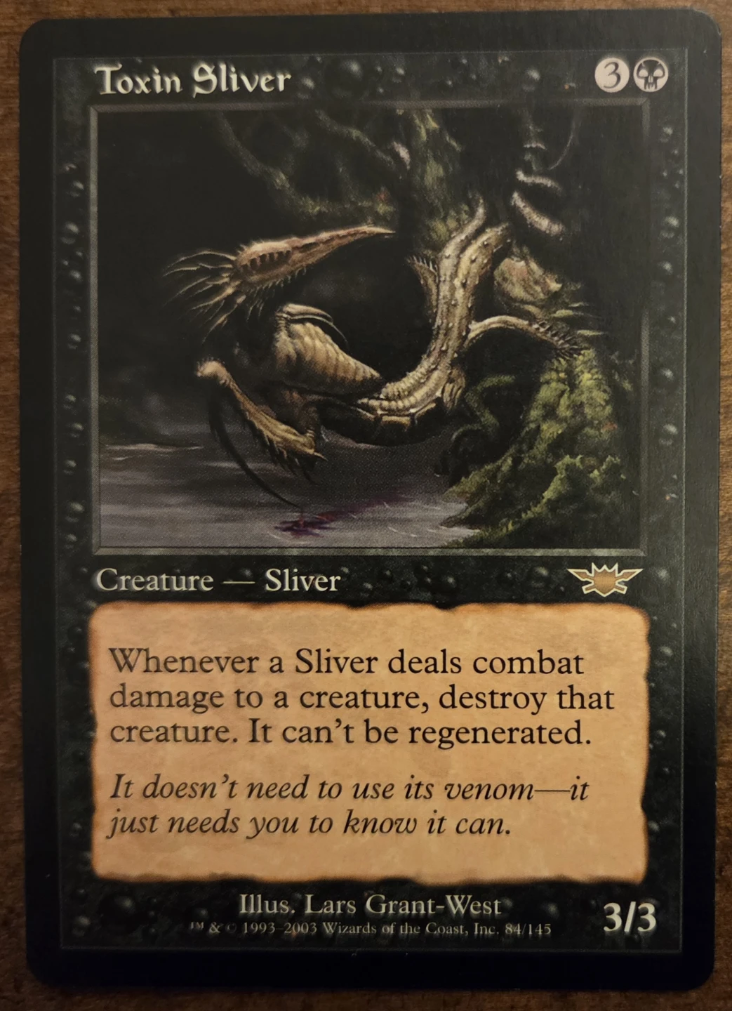 Toxin Sliver Magic The Gathering Card