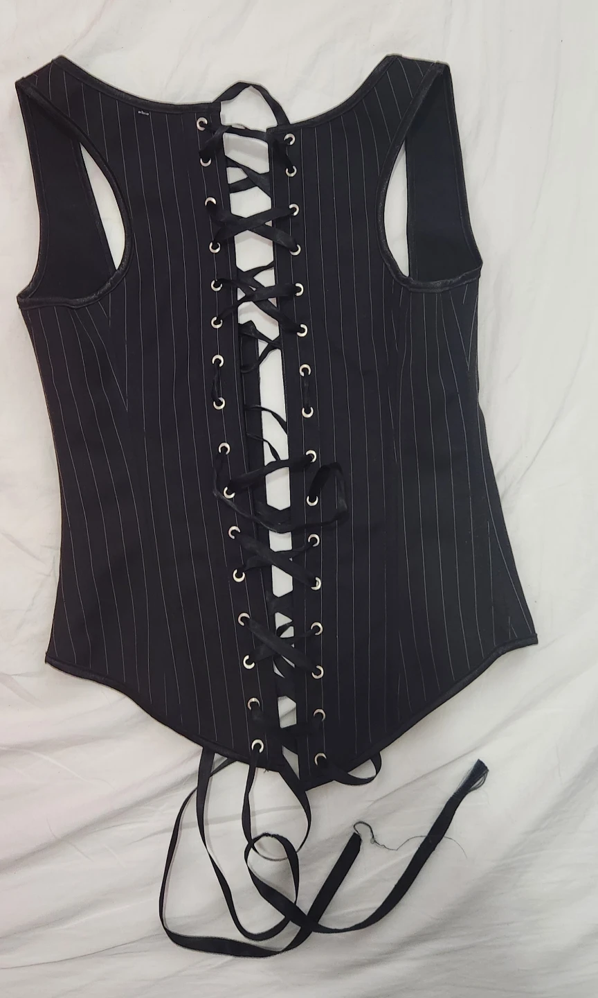 SWEPER Women's Striped Corset Top - Size Small