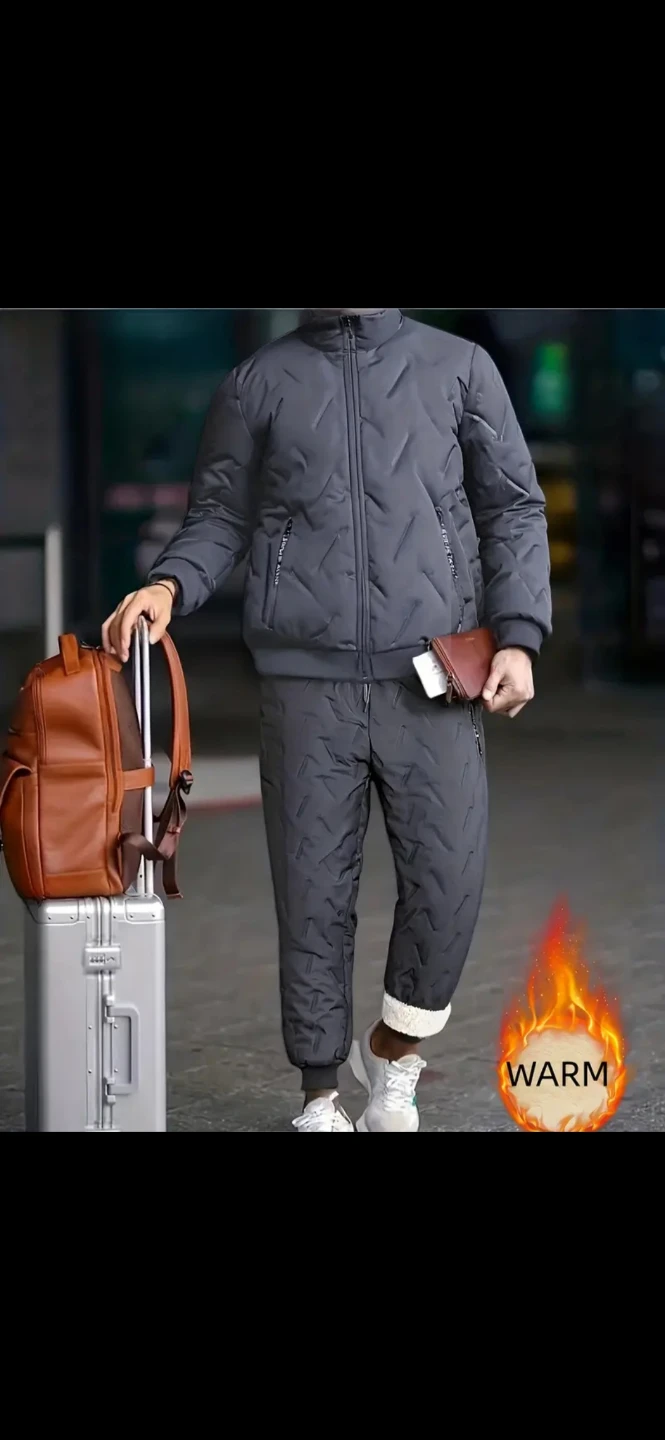 Men's Quilted Puffer Winter Set - photo 2