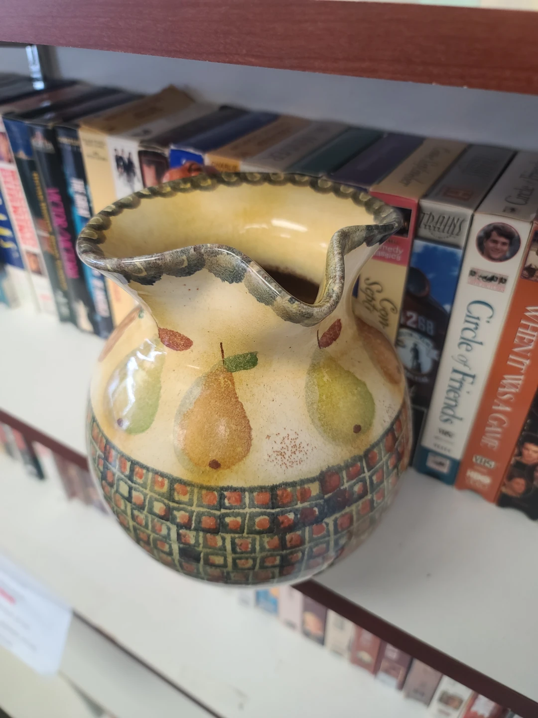 Handpainted Ceramic Pitcher with Pear Design - photo 3