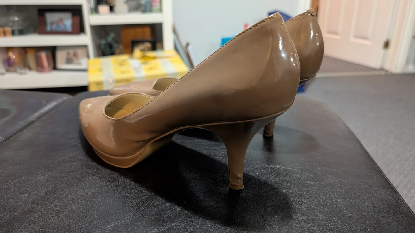 Women's Nude Nine West Patent Leather Pumps - photo 2