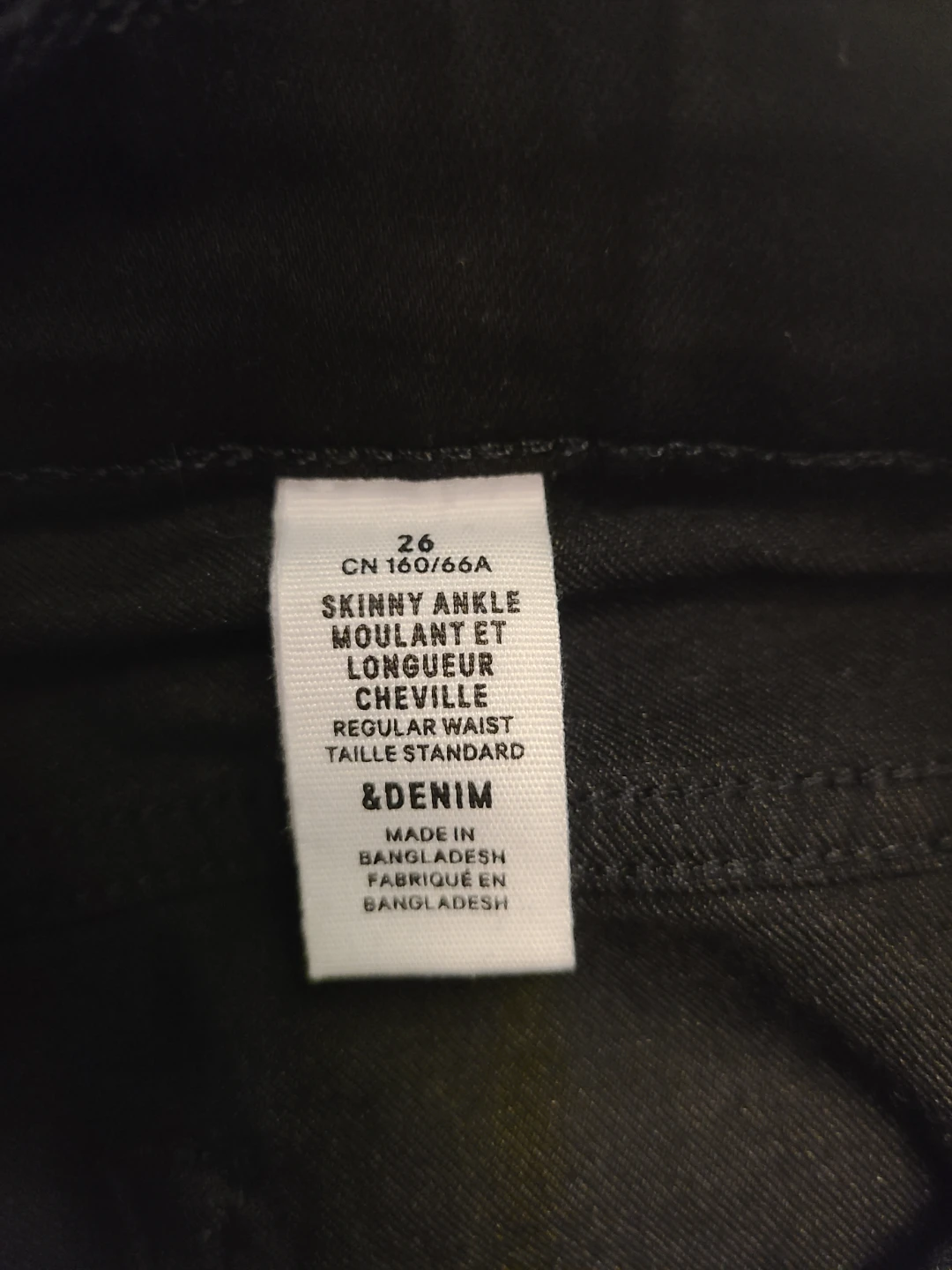 Brand New H&M 26 Skinny Black Denim - photo 3