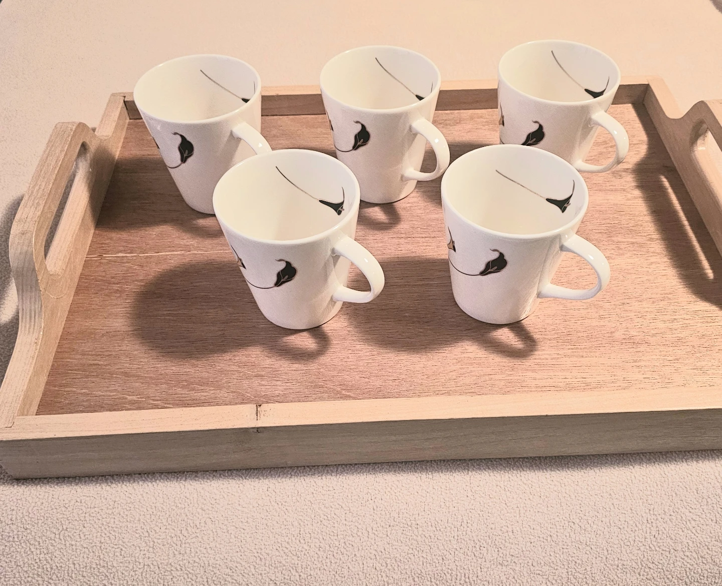 NEW Set of 5 J.P. Lucien "Chiffon" Mugs $10 for all 5 mugs