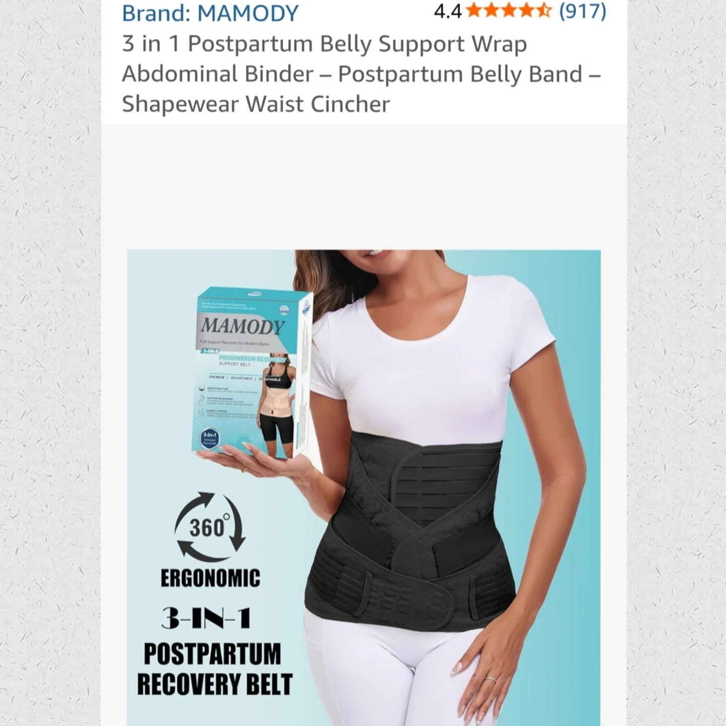 MAMODY 3-in-1 Postpartum Recovery Belly Support Belt - photo 3