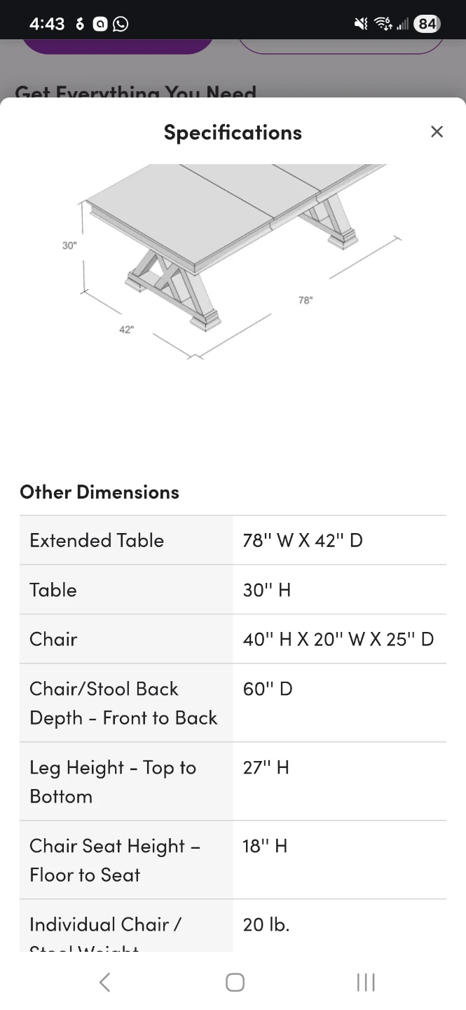 Available - Extendable Dining Set - photo 5