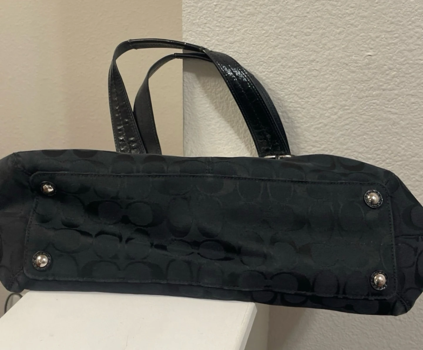 Black Coach Signature Tote Bag - photo 3