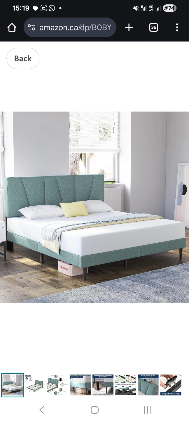 Must Go! Queen Bed + Free Mattress –$120 (Negotiable)