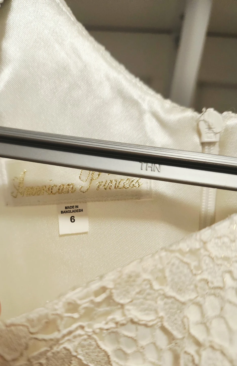American Princess White Lace Dress Size 6 - photo 2