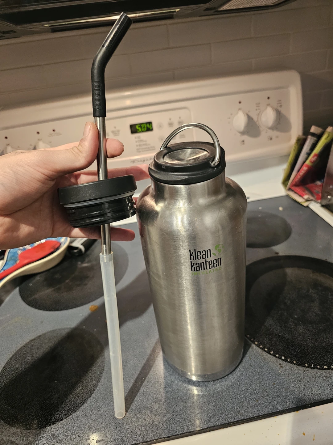 Klean Kanteen 64oz Insulated Water Bottle with Straw Lid