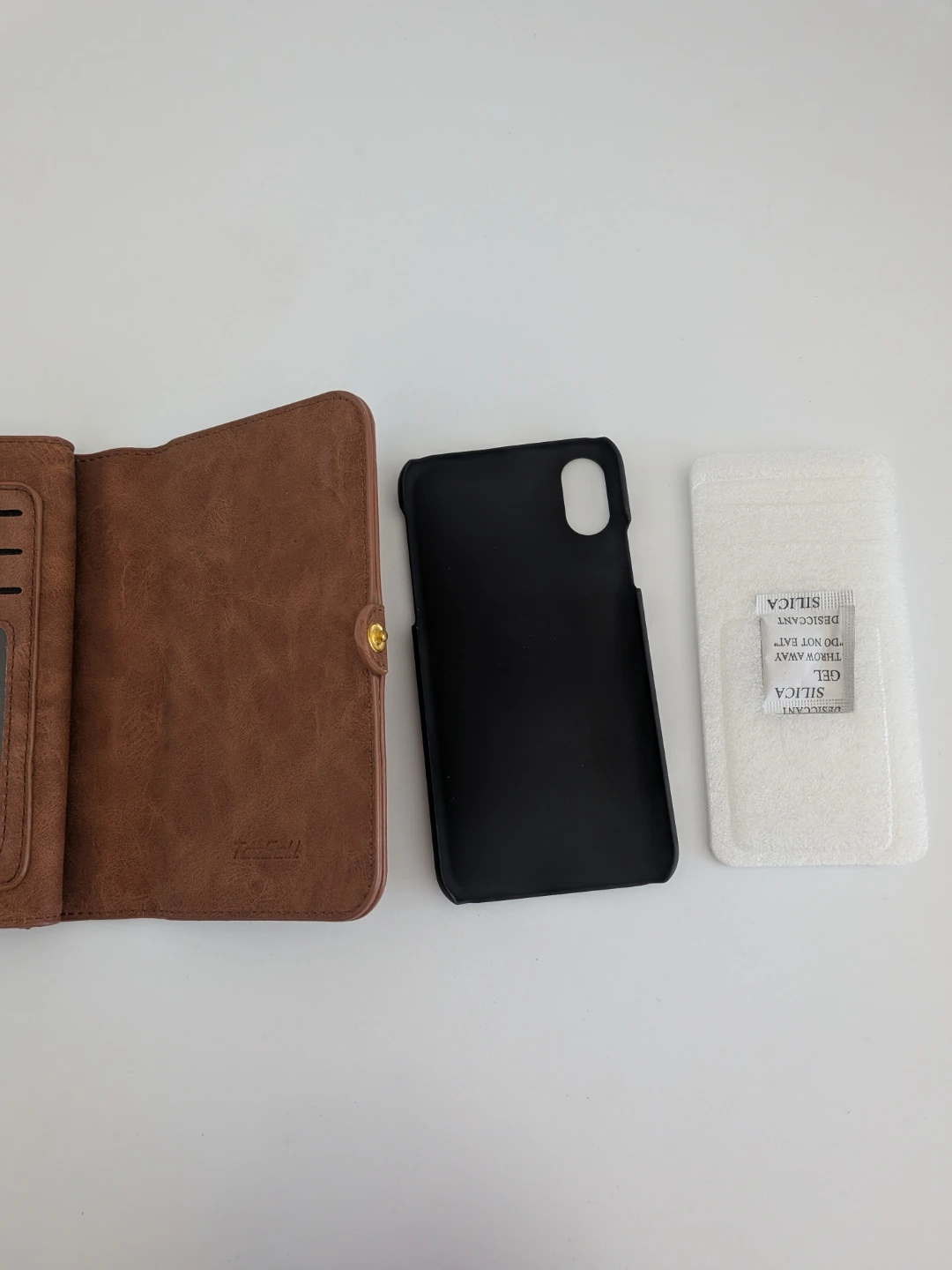 Brown Faux Leather Wallet Phone Case - photo 3