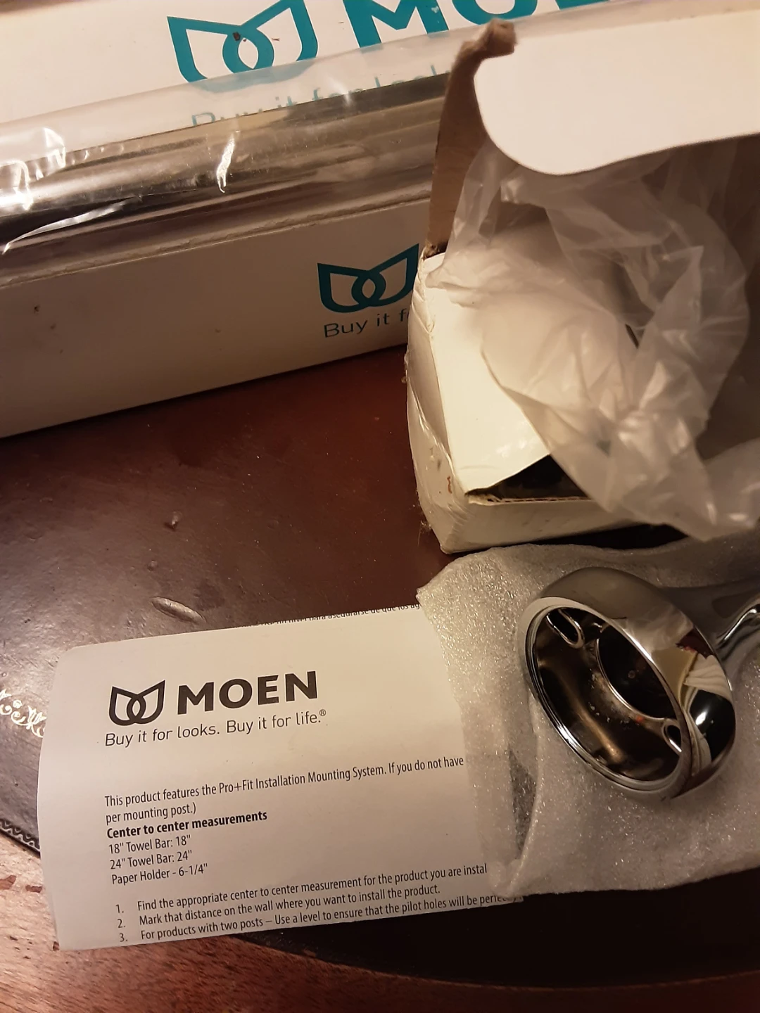 Moen Towel Bar and Paper Holder Set - photo 2
