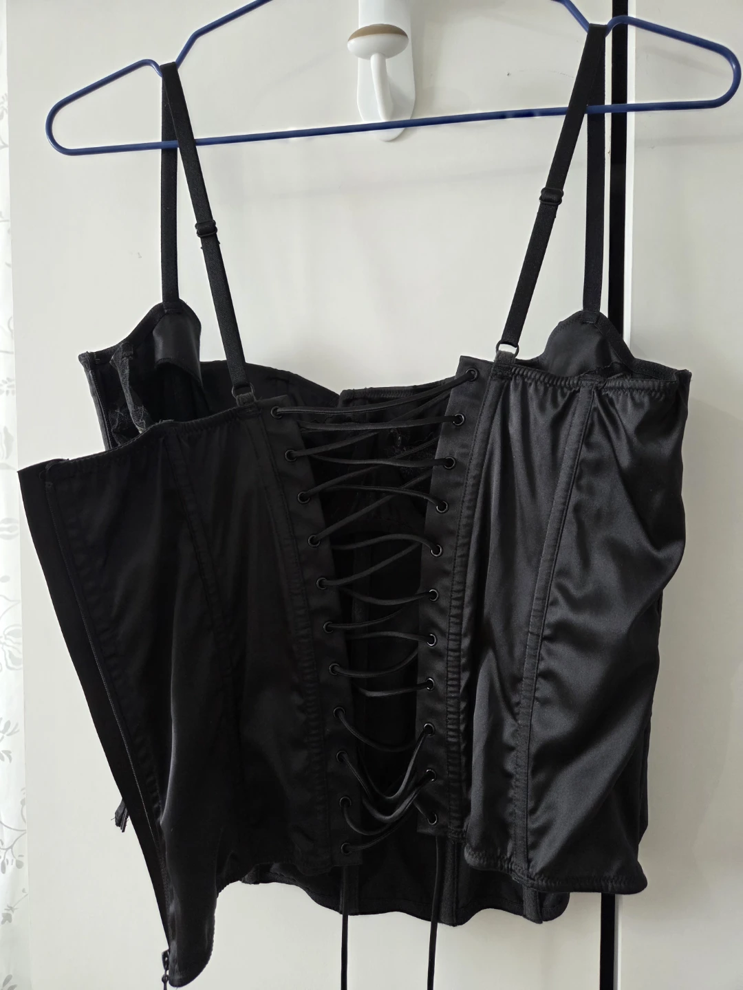 Black Satin Corset - photo 4