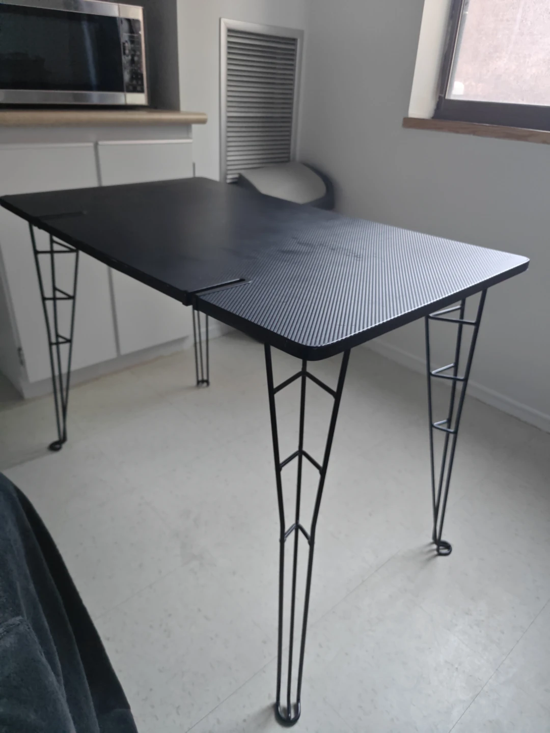 Black Metal Dining Table - photo 2