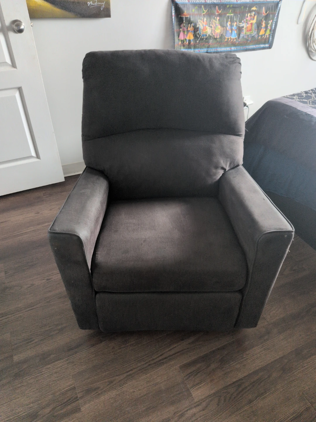 Dark Grey Recliner Chair - photo 2