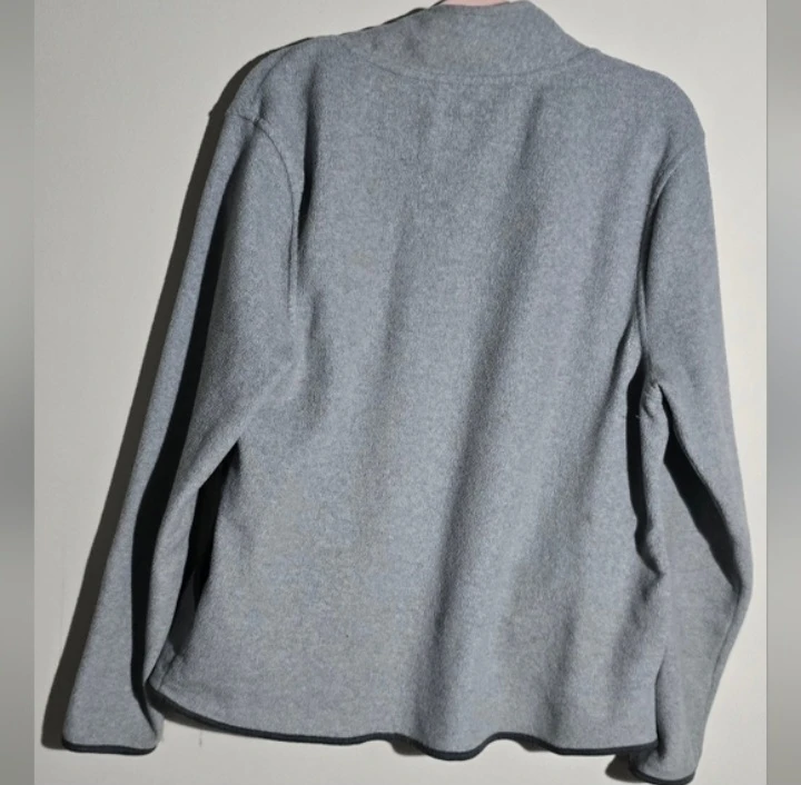 Max Fleece Zip-Up Jacket - Grey, Size XL - photo 2