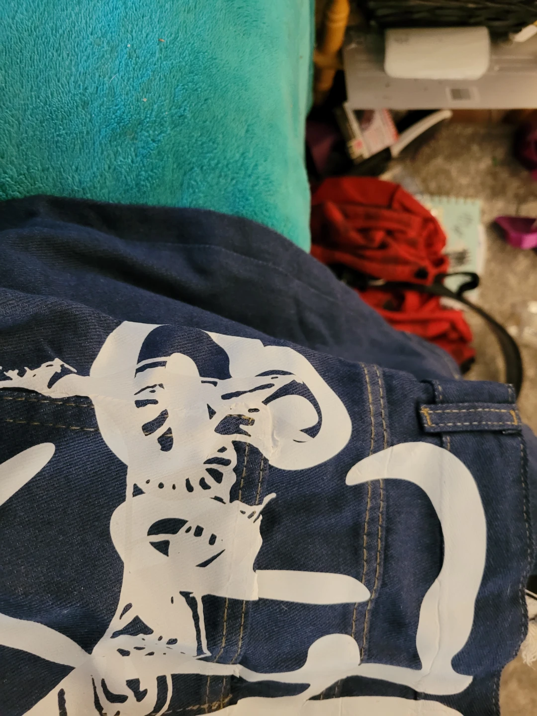 Ed Hardy Jeans with Skull and Rose Graphic - photo 5