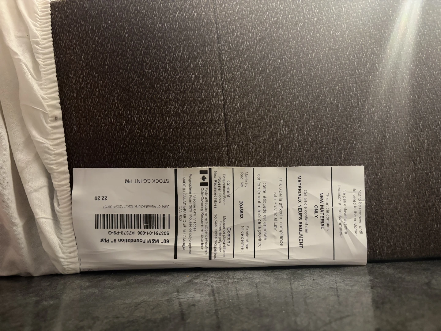 Queen Box Spring (60”) – Like New - photo 2
