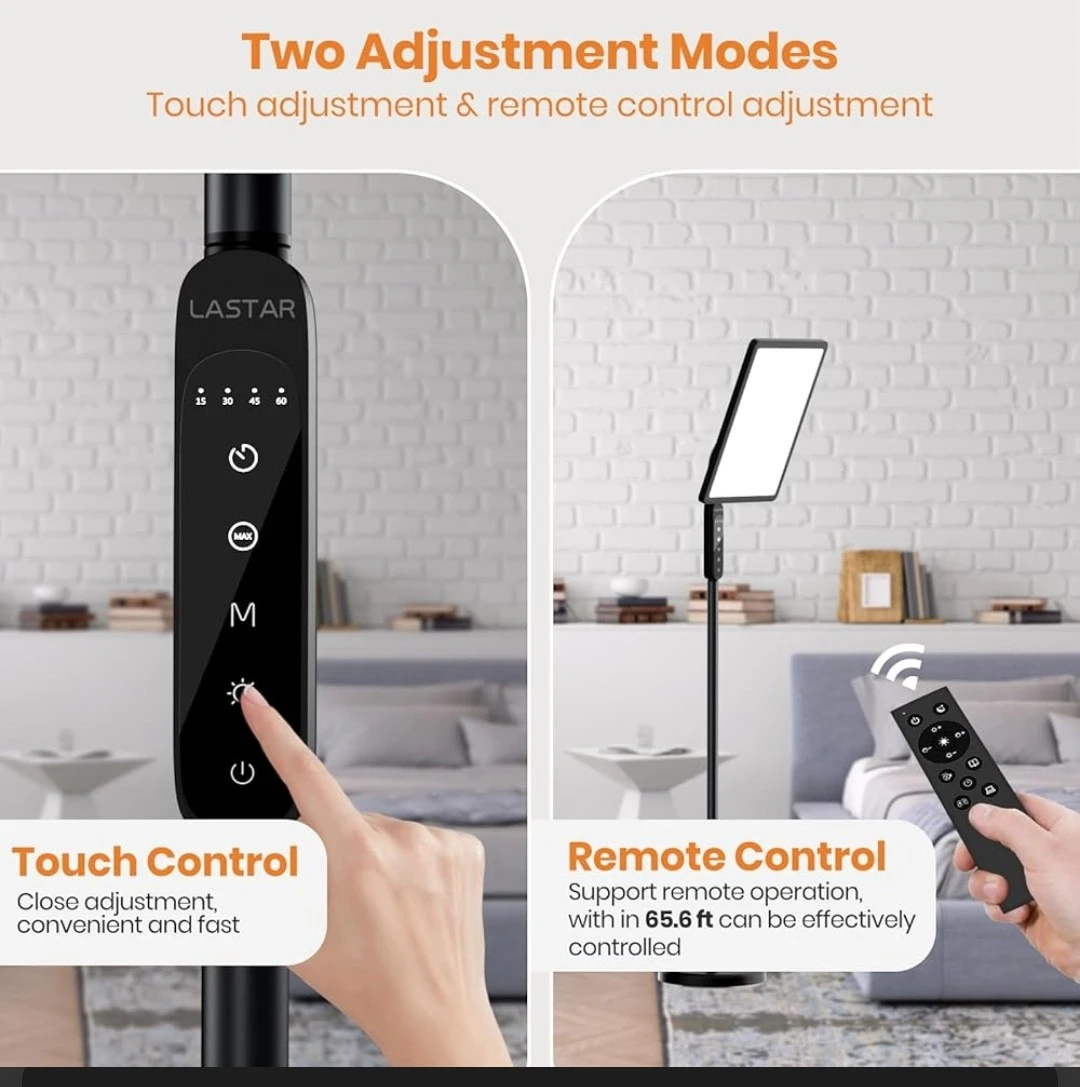 LASTAR Floor Lamp Therapy Light with Remote