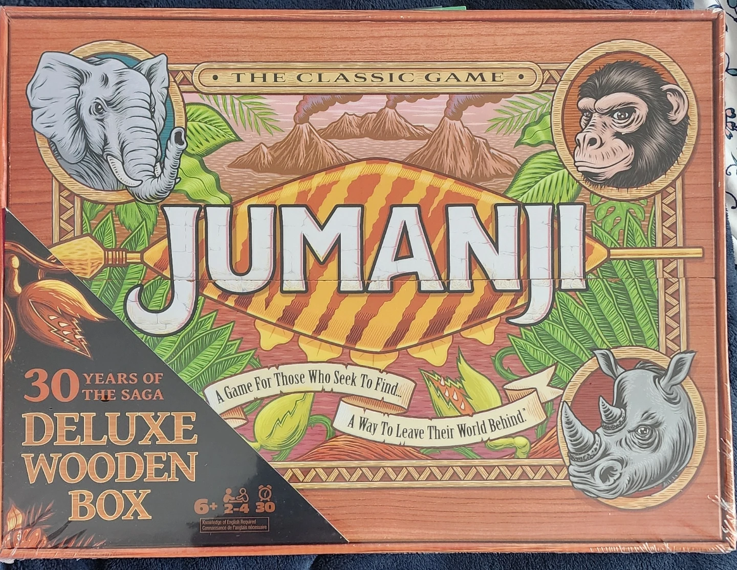 Jumanji Deluxe Wooden Box Board Game