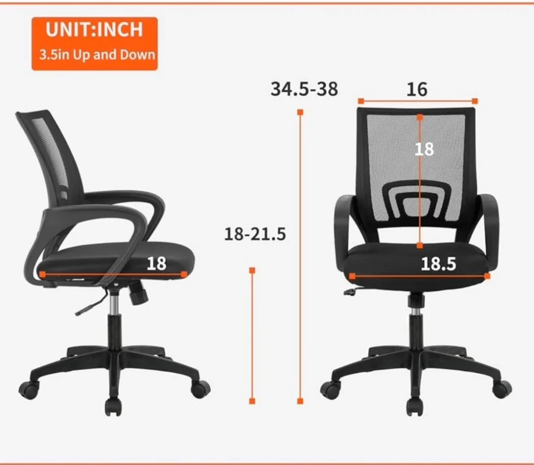 Black office chair - photo 3