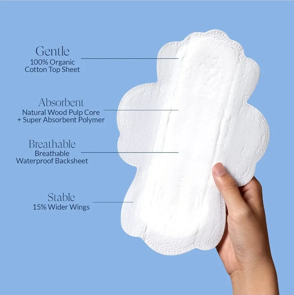 100% Organic Cotton Pads - Regular Absorbency, 18 Count - photo 5