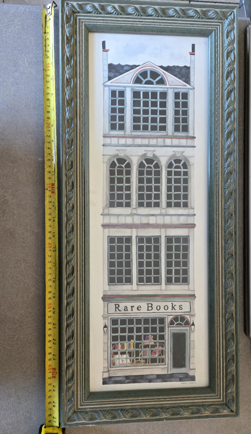 Framed "Rare Books" Store Artwork - photo 5