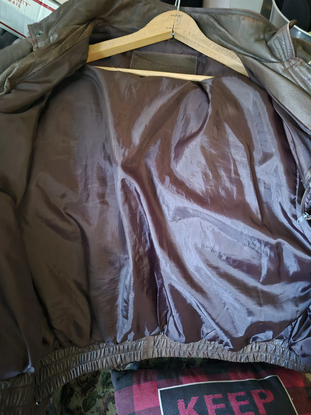 Brown Leather Jacket XL - photo 2