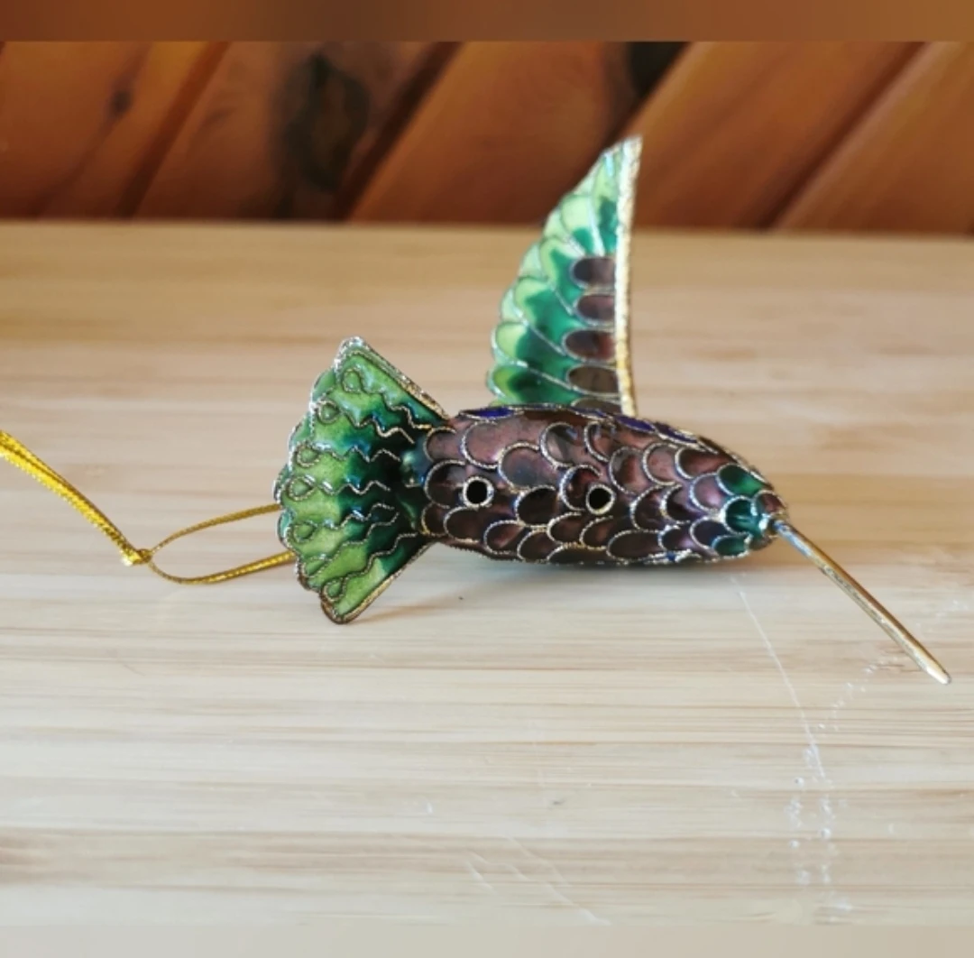 Vintage Cloisonne Hummingbird - photo 4