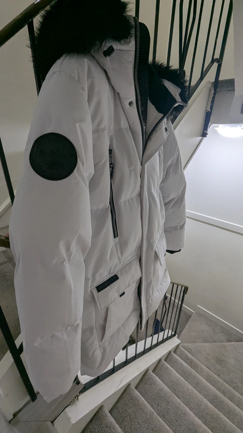 New Canada Weather Gear White Puffer Jacket Size Large - photo 2