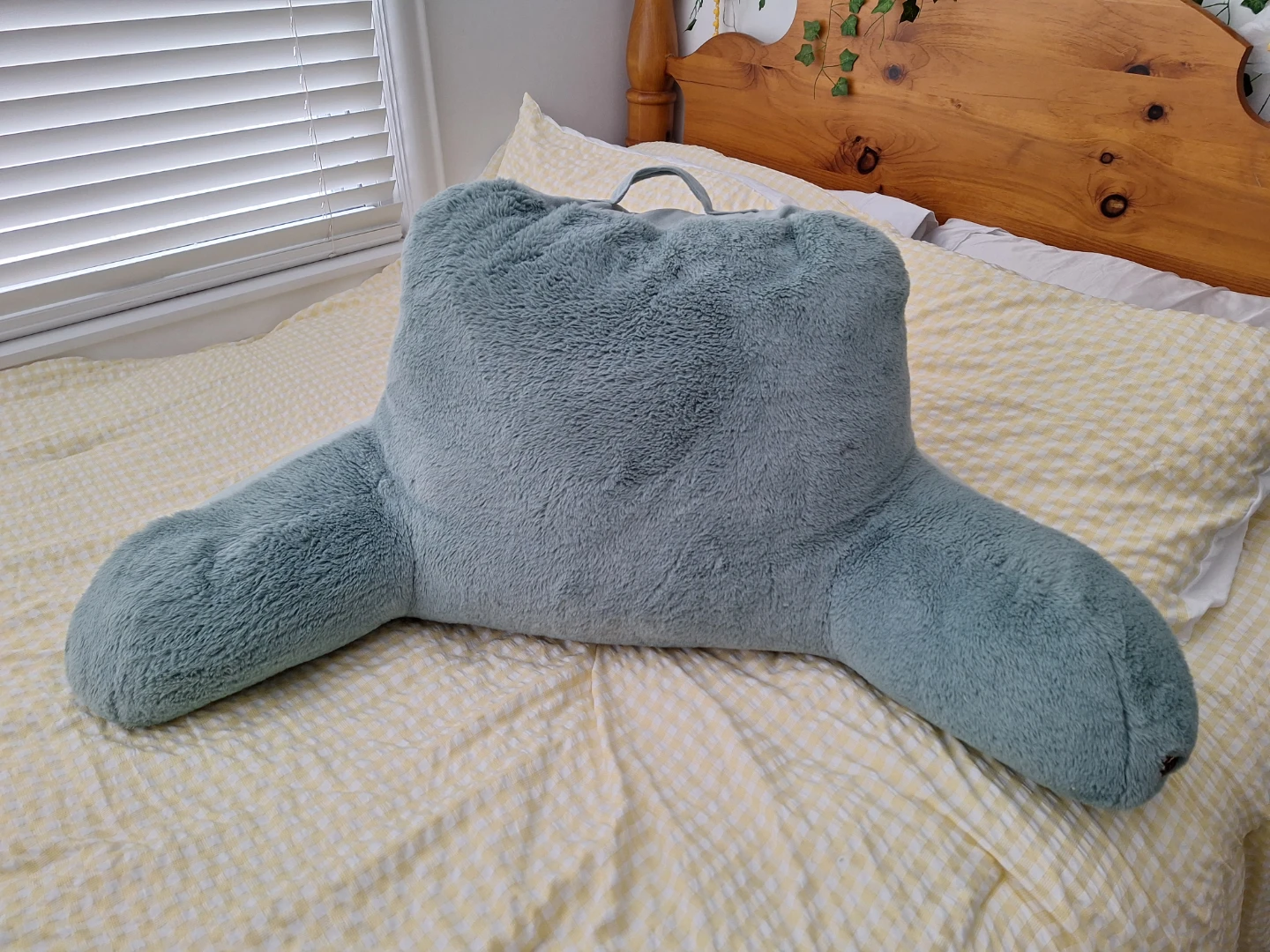 UGG Teal Bedrest Pillow with Arms