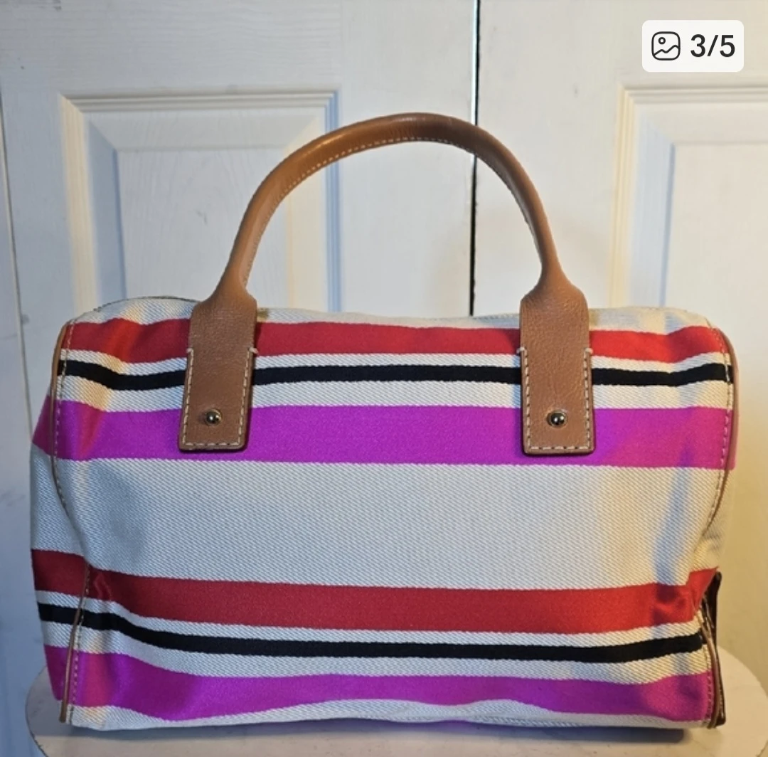 Kate Spade Striped Satchel Handbag - photo 3