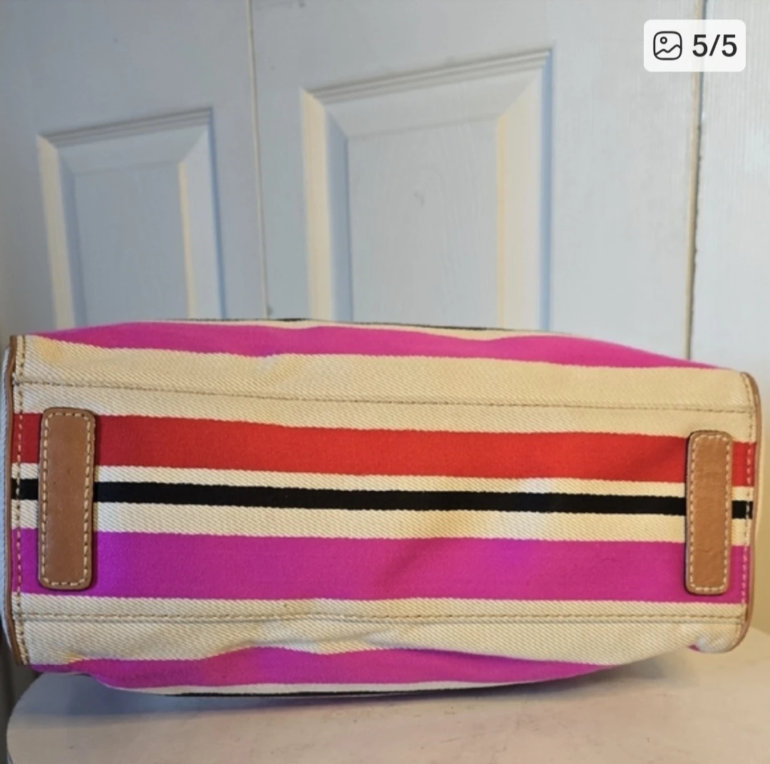 Kate Spade Striped Satchel Handbag - photo 5