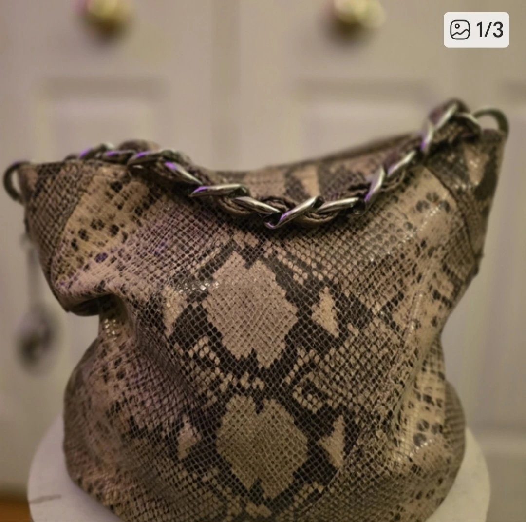 Michael Kors Snake Print Shoulder Bag