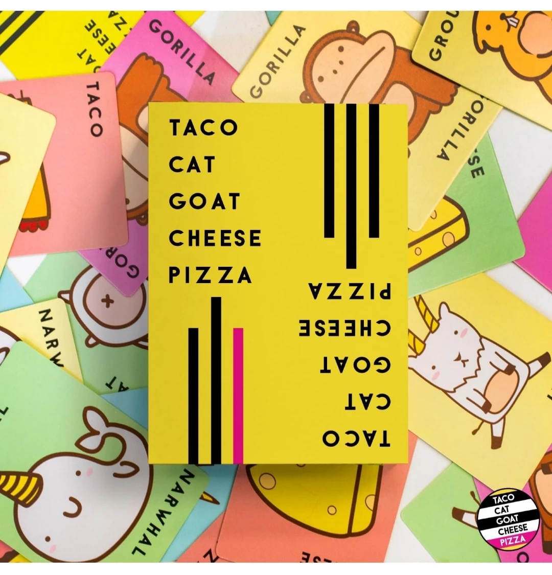 Taco Cat Goat Cheese Pizza Cardboard Game...New