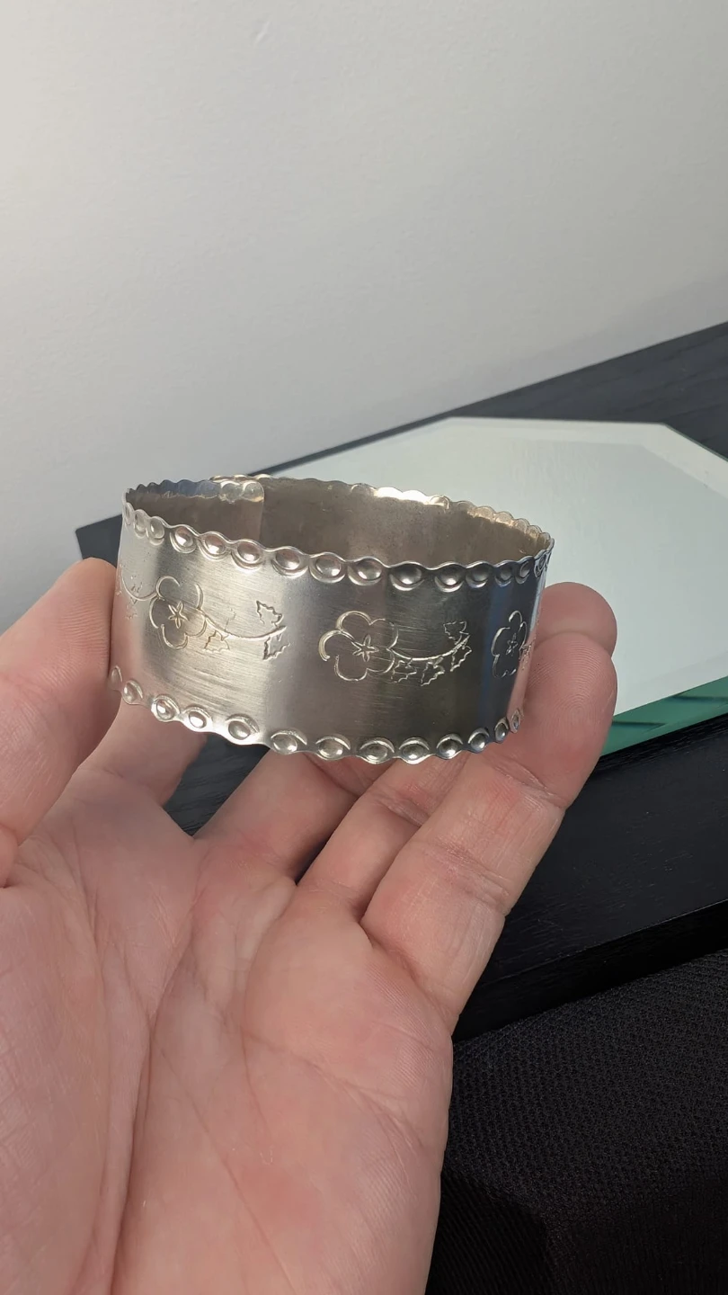 Victorian Sterling Silver Bangle/ Bracelet Jewelry