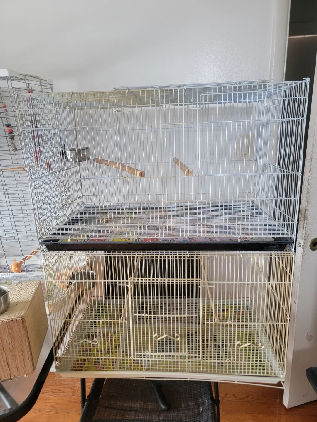 2 Bird Cages each 30×18×18