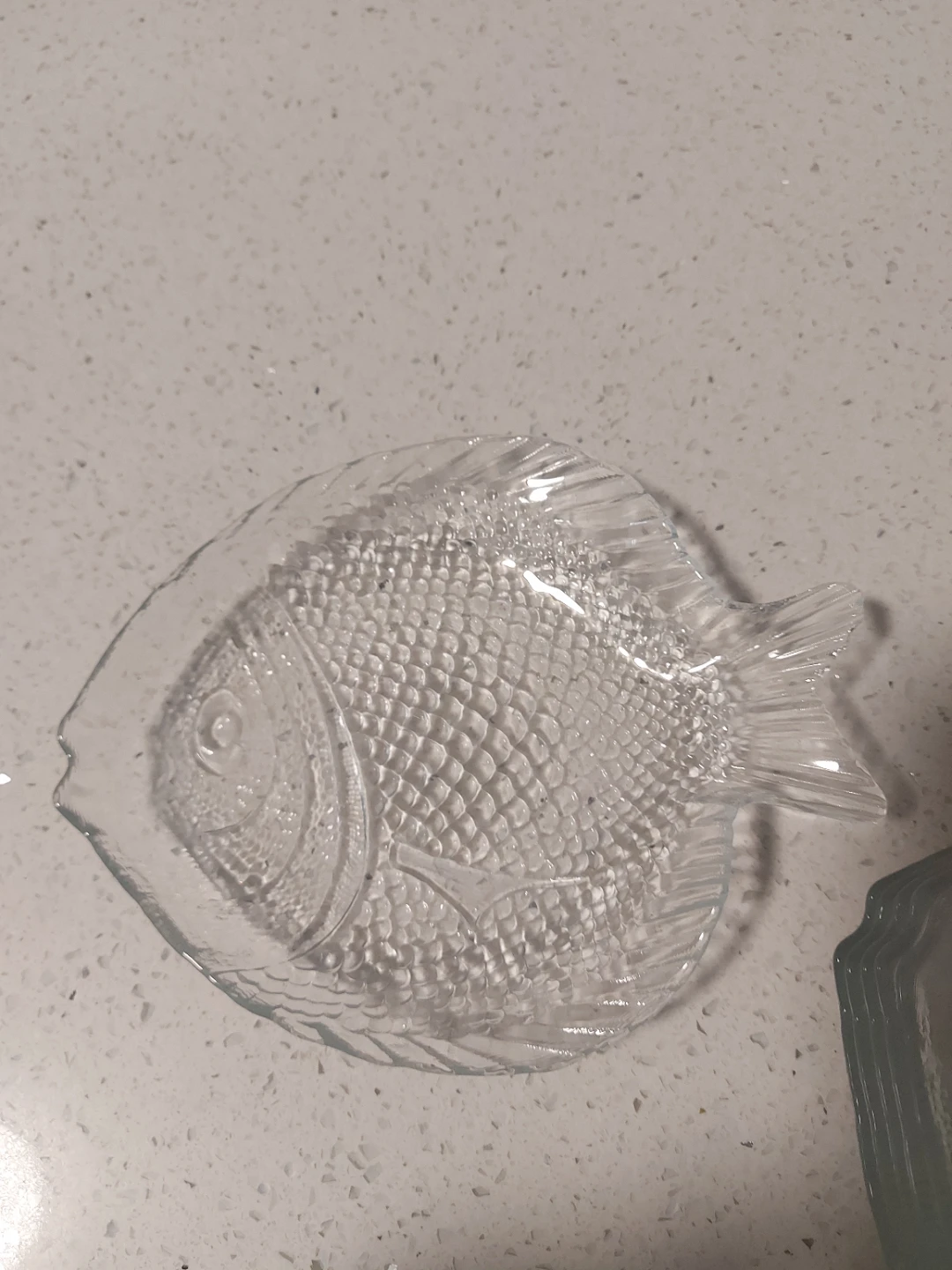 Glass Fish Serving Dish - photo 2