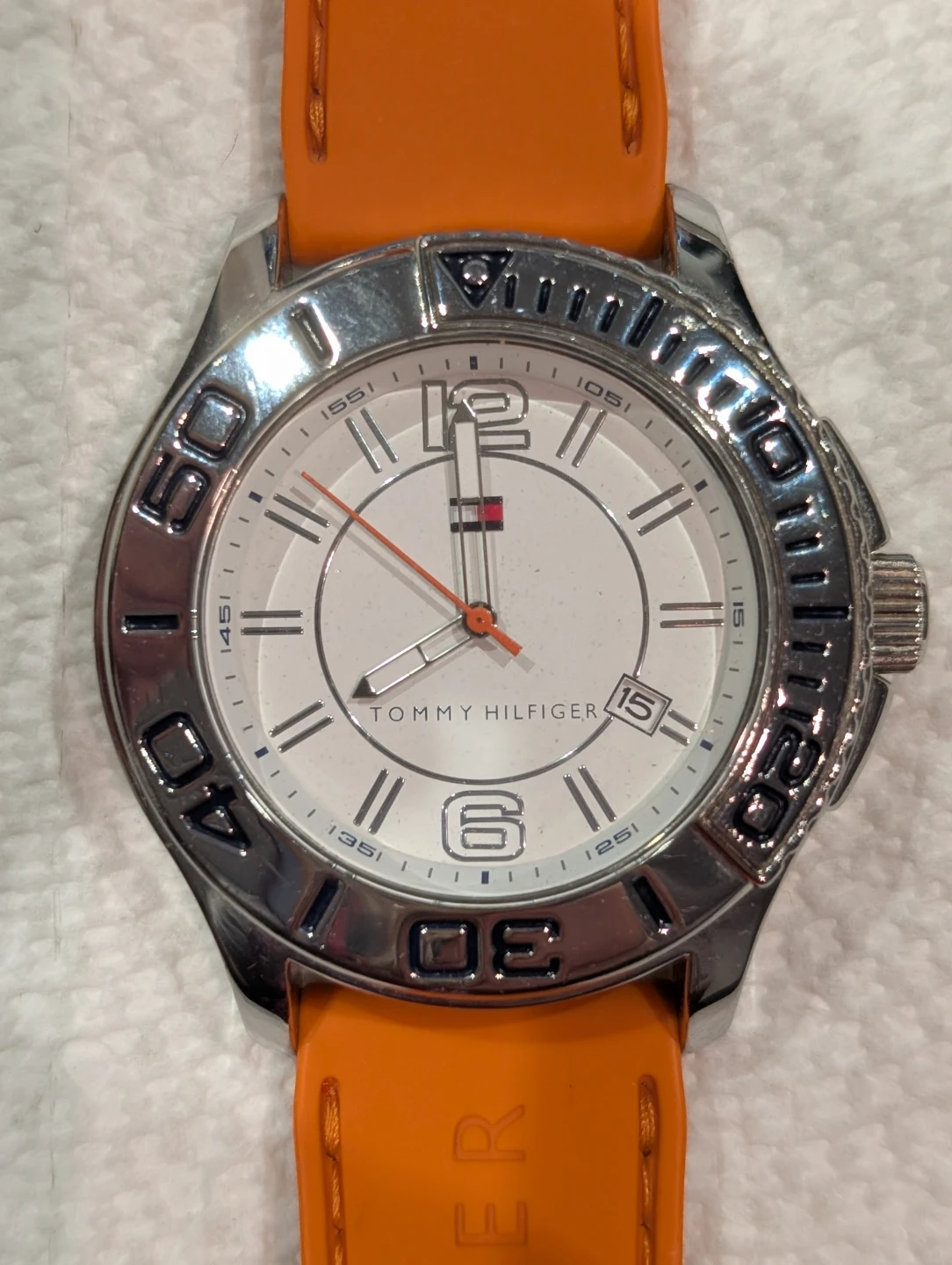 Tommy Hilfiger Watch with Orange Band