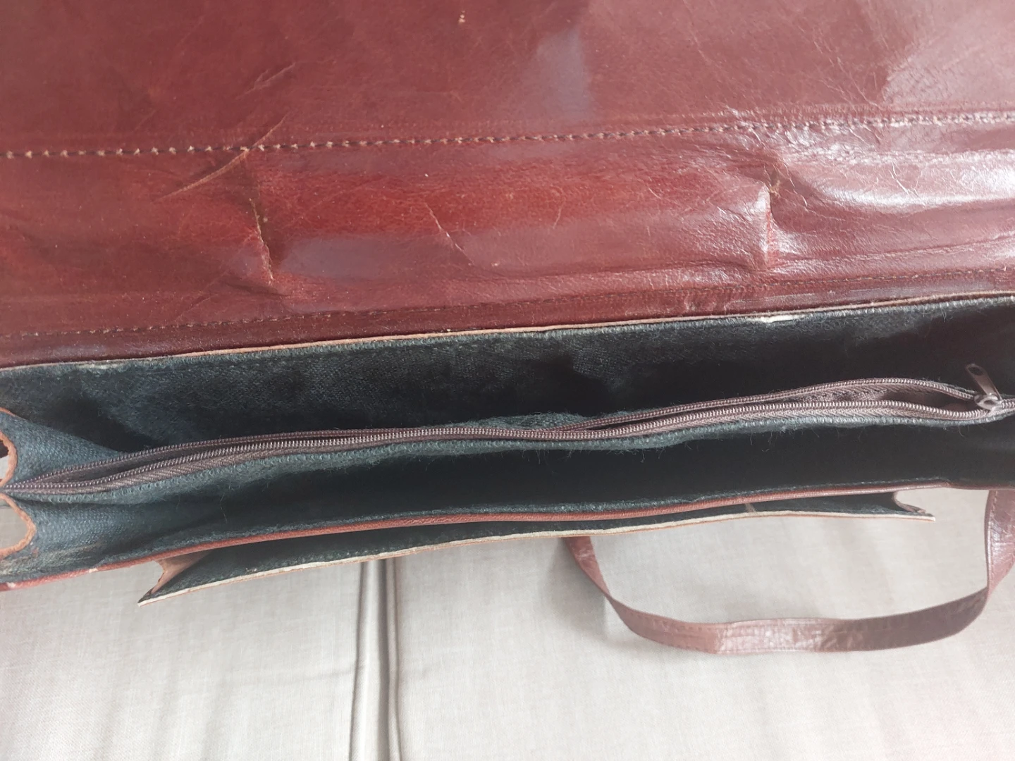 Brown Leather Briefcase🥕 - photo 4