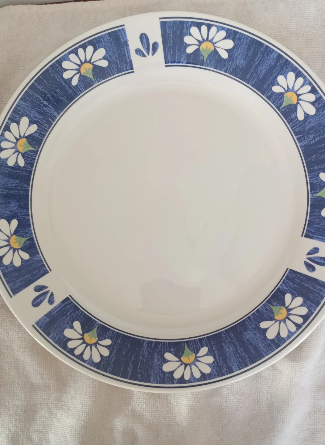 Set of 12 Daisy Pattern Dinner Plates - photo 2