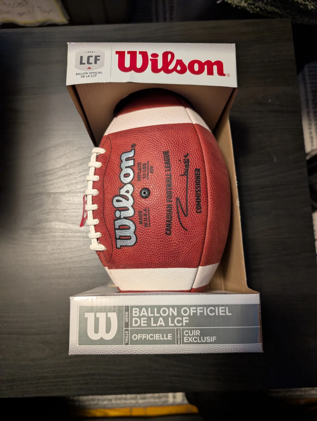 Wilson CFL Official Game Ball - photo 2