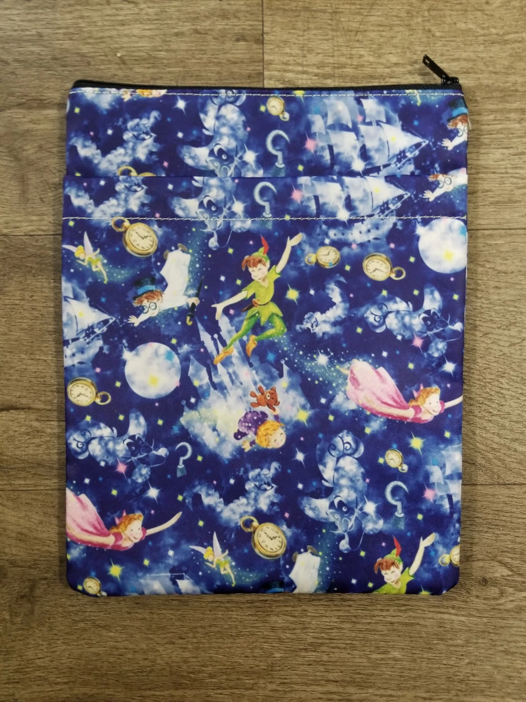 Peter Pan Fabric Zippered Book Bag
