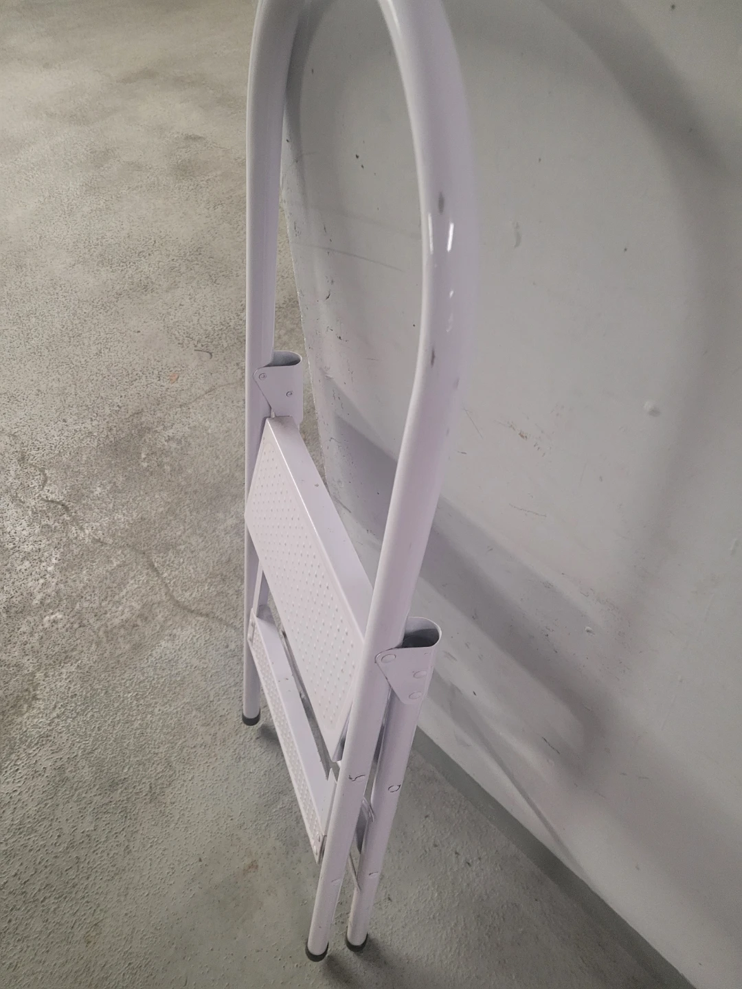 White 2-Step Folding Step Stool - photo 3